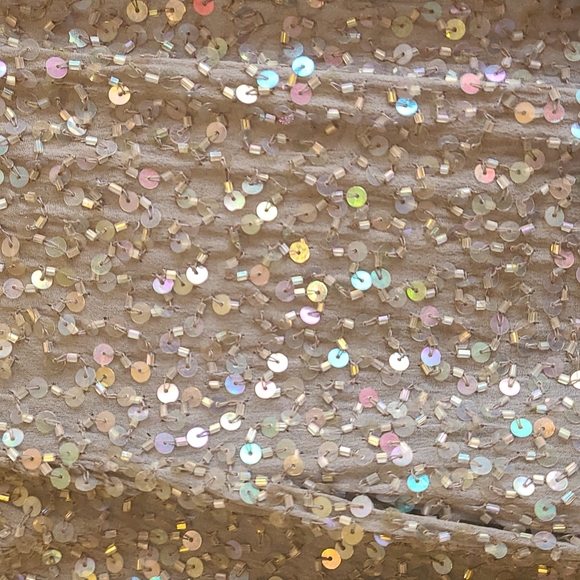 Silk Sequined Silver Jacket - Picture 2 of 4